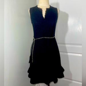 Karl Lagerfeld sleeveless dress with chain belt